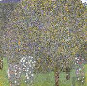 Gustav Klimt, Rose Bushes Under the Trees